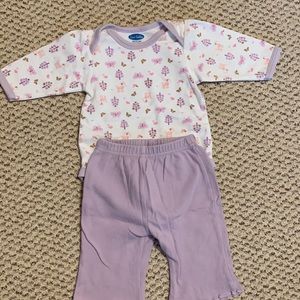 Lavender bodysuit with pants